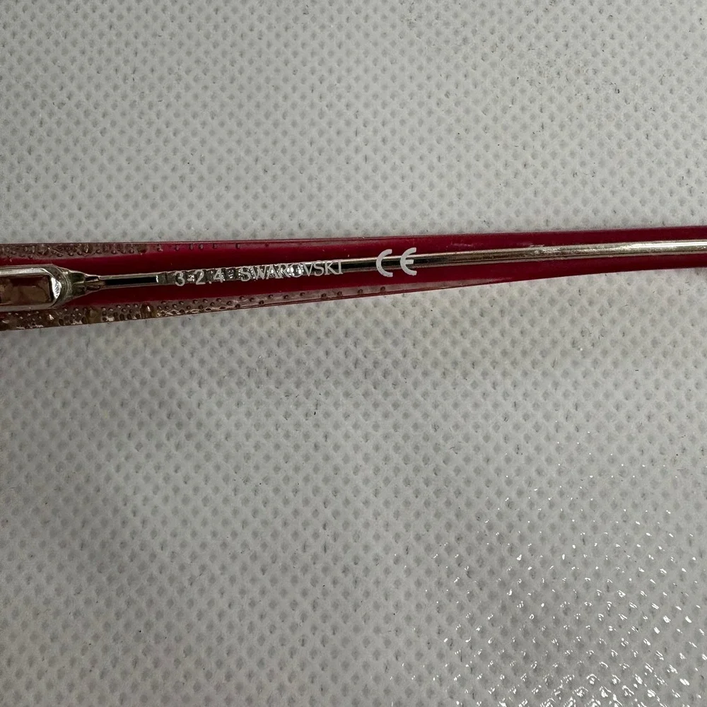 Swarovski Flavia SW 5135 068 Red Crystal Cat Eye Eyeglasses Frame only 54-14-140